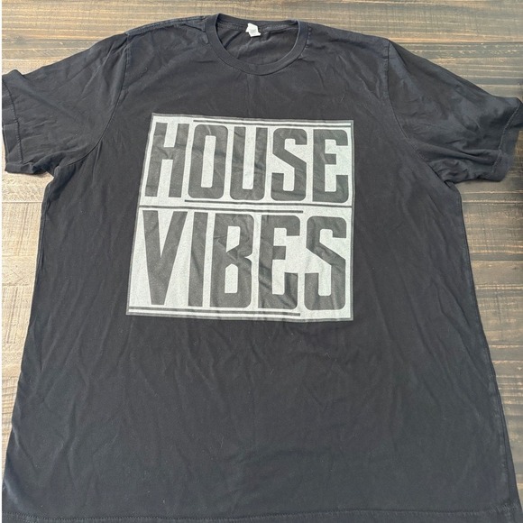 Bella Canvas Other - Bella Canvas Mens 3XL House Vibes Graphic T-Shirt Black Short Sleeve Tee